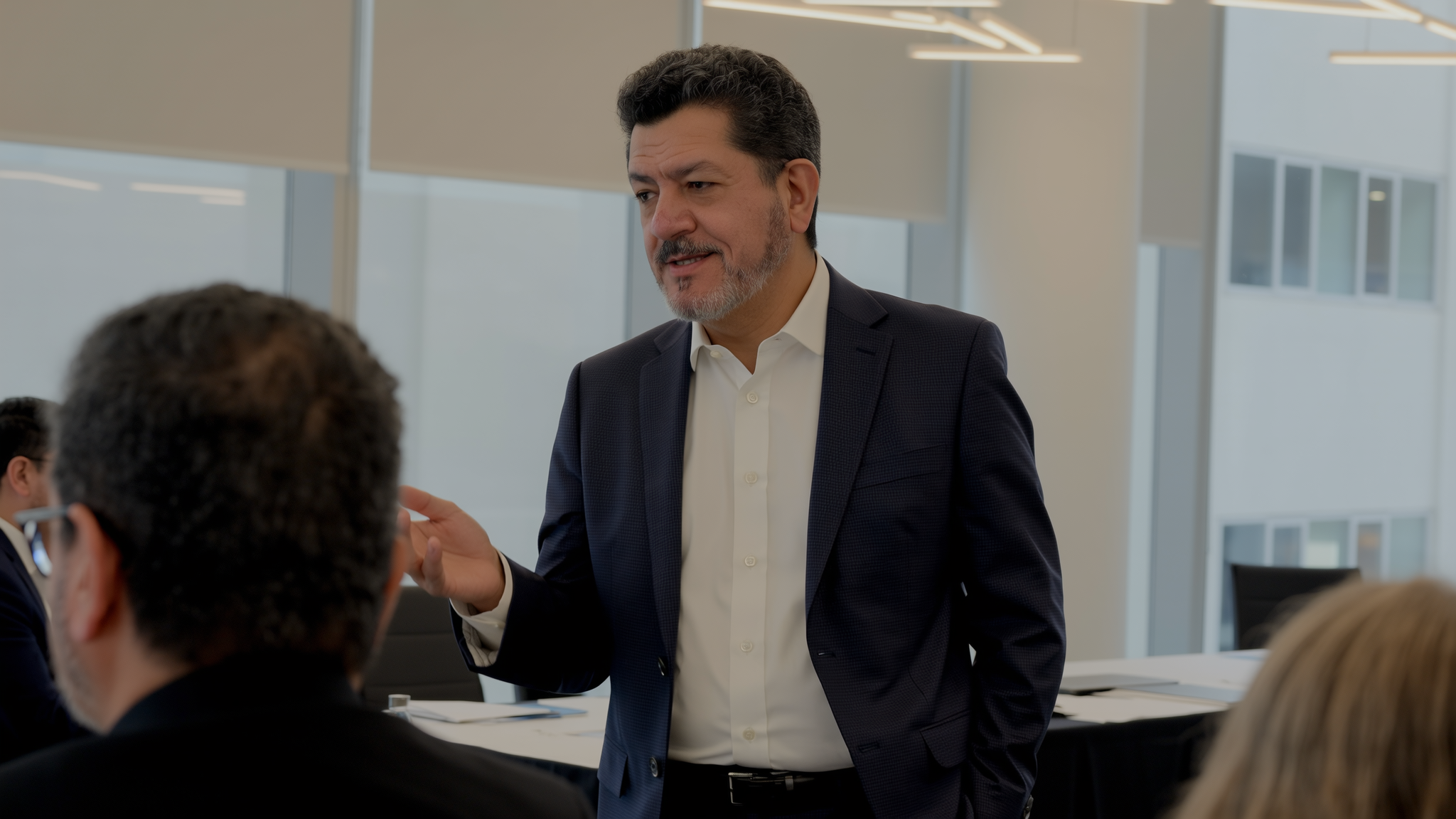 Fernando Beltran speaking at conference